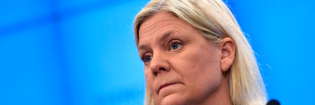 Die Sozialdemokratin Magdalena Andersson war die erste Frau an der Regierungsspitze Schwedens - aber nur für wenige Stunden. 