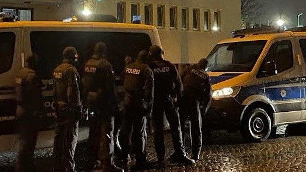 Gleich geht es los: Bundespolizisten an einem Einsatzort in Berlin.