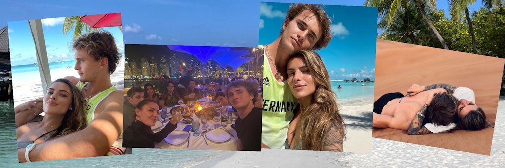 Sophia Thomalla und Tennis-Ass Alexander Zverev genießen die freie Zeit, urlauben in Dubai und auf den Malediven.