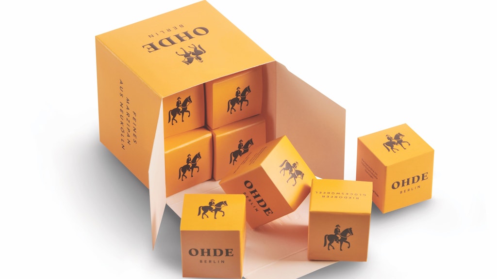 Ohde Berlin: Marzipan und Pralinen - beim Rixdorfer Würfel geht ein Teil des Erlöses an die Ohde Stiftung. 