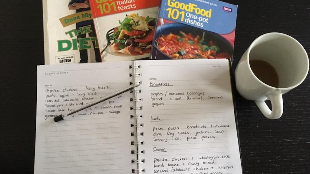 Planung ist alles! Die „Budget-Königin“ überlegt sich im Vorfeld genau, was sie kochen will und was sie dafür braucht.