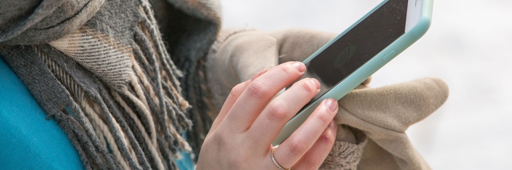 Frieren mag das Handy nicht. 
