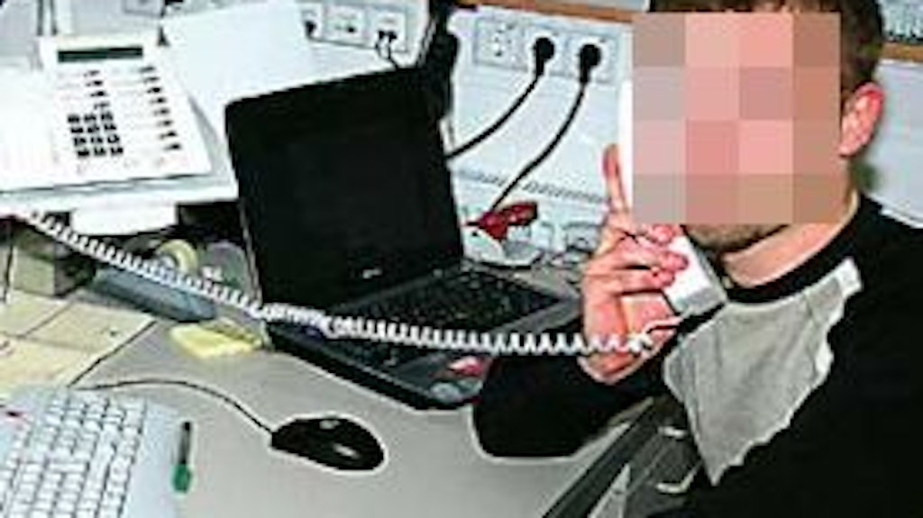 Devid R. auf einem alten Foto, als er Veranstaltungen in Wildau organisierte. 