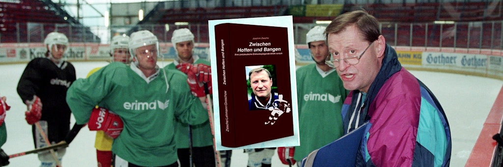 In der Saison 1994/95 trainierte Dynamo-Legende Achim Ziesche auch mal die Eisbären Berlin. In seinem Buch verrät er viel Privates.