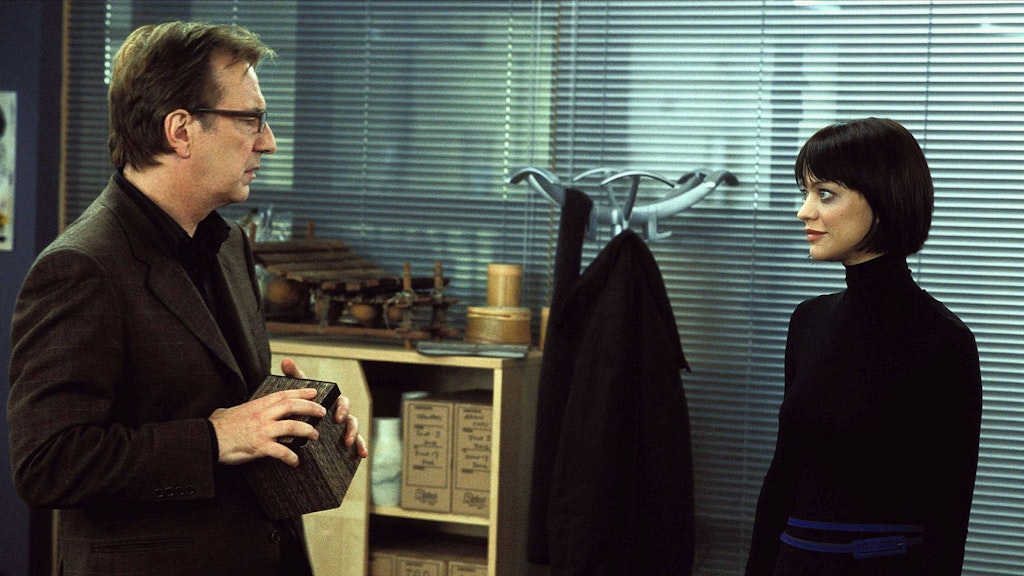 Heike Makatsch und Alan Rickman im Film „Tatsächlich... Liebe“.