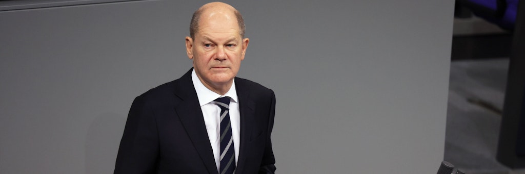 Kanzler Olaf Scholz gab im Bundestag seine erste Regierungserklärung ab.