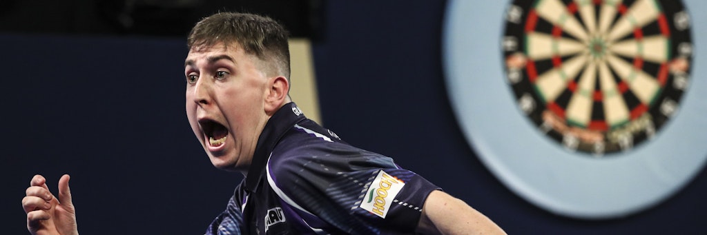 Konnte sein Glück über sein perfektes Spiel bei der Darts-WM nicht fassten: Schottlands William Borland (25).