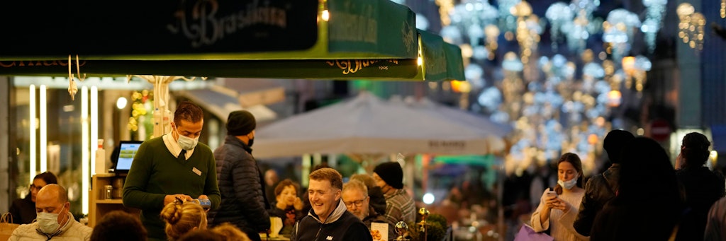 Lissabon in der Weihnachtszeit. 