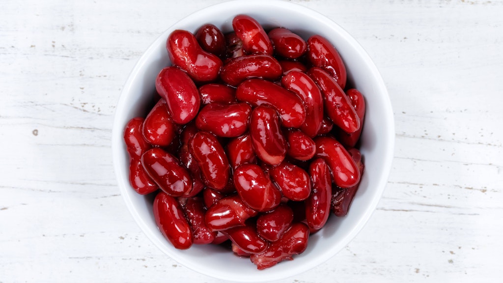 Kidneybohnen sind eine Hauptzutat für den veganen Hackbraten.