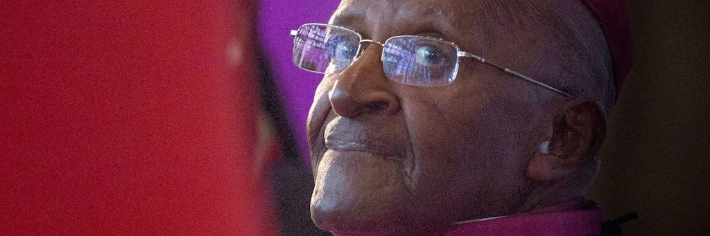 Der südafrikanische Friedensnobelpreiträger und frühere Ezbischof von Kapstadt, Desmond Tutu
