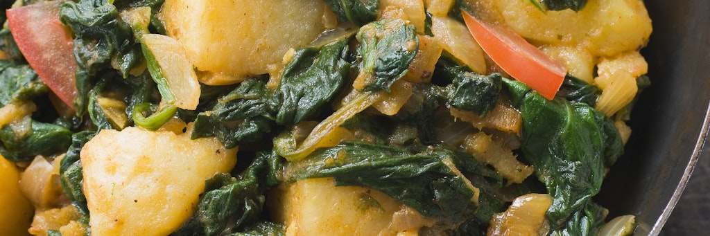 Lecker und leicht: Die Kartoffel-Spinat-Pfanne.