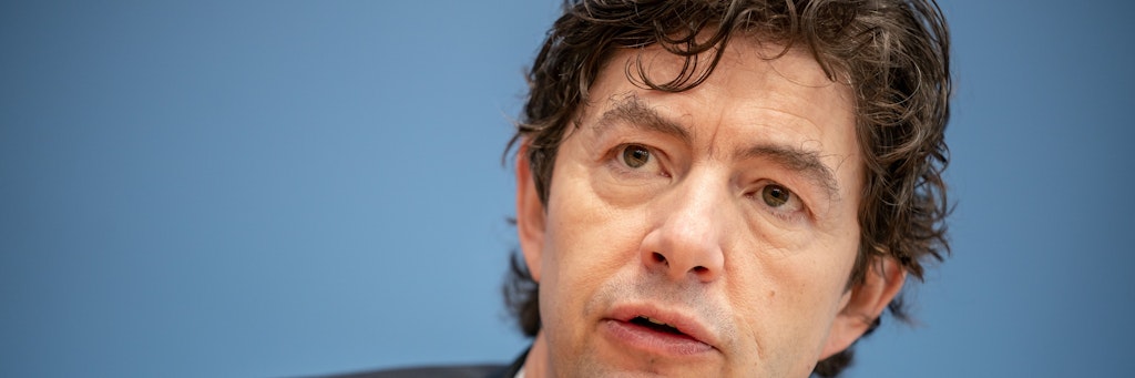Christian Drosten, Direktor des Instituts für Virologie an der Charité Berlin, spricht auf einer Pressekonferenz. (Archivfoto). 