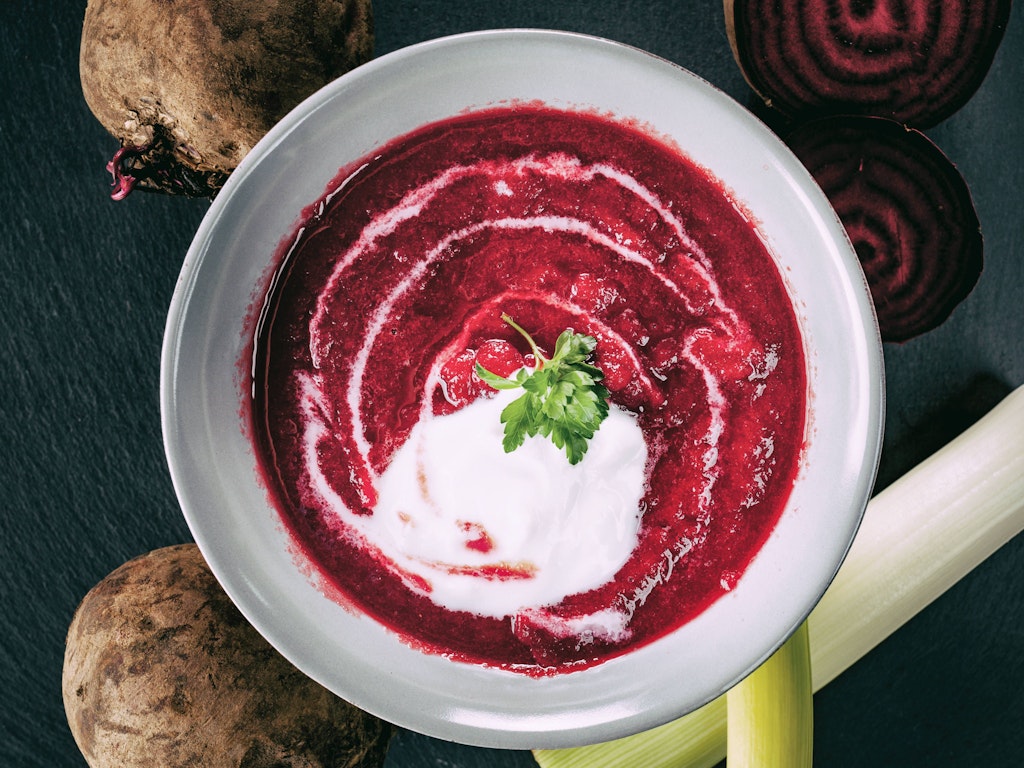 Lecker: der Rote-Bete-Dipp.