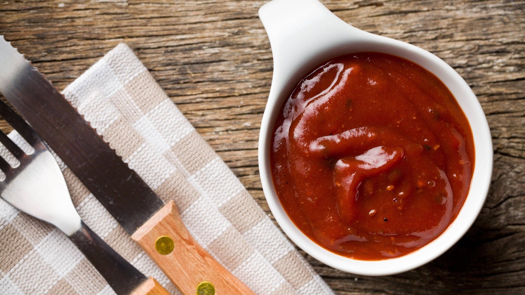 Die BBQ-Sauce nach amerikanischer Art.