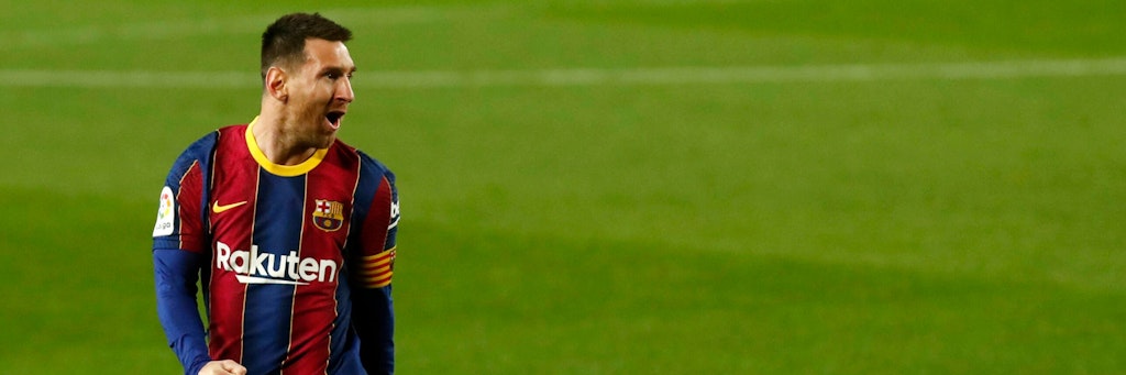 Lionel Messi bejubelt ein Tor für seinen FC Barcelona. Der entlohnt ihn dafür offenbar fürstlich.