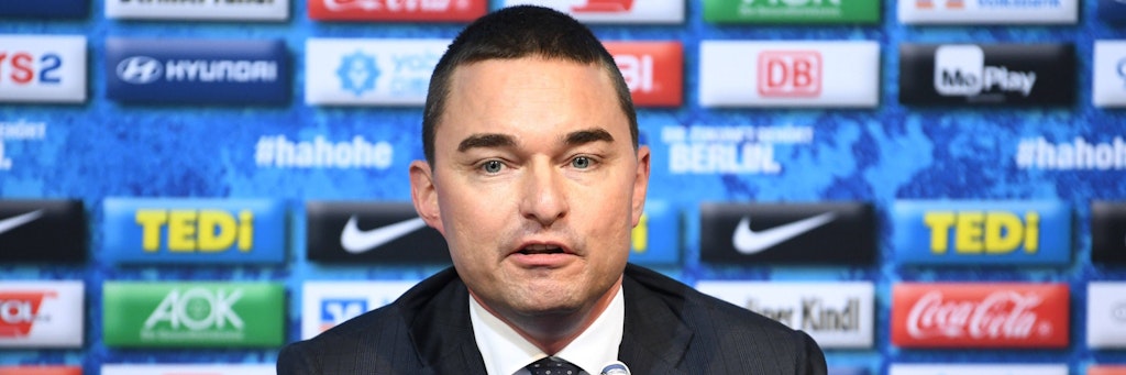 Konkurrenz belebt das Geschäft: Herthas Investor Lars Windhorst freut sich darüber, dass der 1. FC Union zusammen mit den Blau-Weißen in der Bundesliga spielt. 