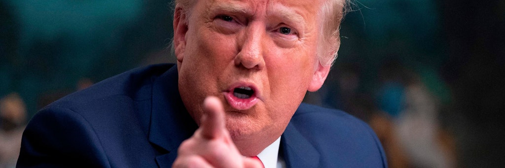 Donald Trump, schlecht gelaunt ...