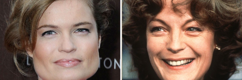 Die französische Schauspielerin Sarah Biasini (l.) und ihre Mutter – Filmikone Romy Schneider. 