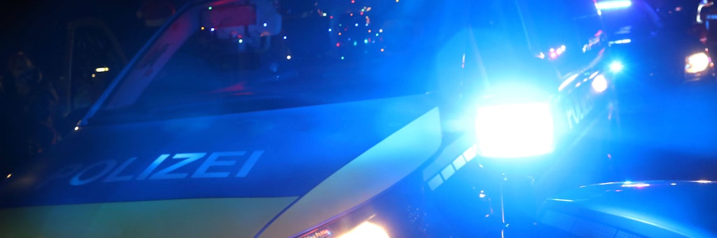 Die Berliner Polizei im Einsatz. 