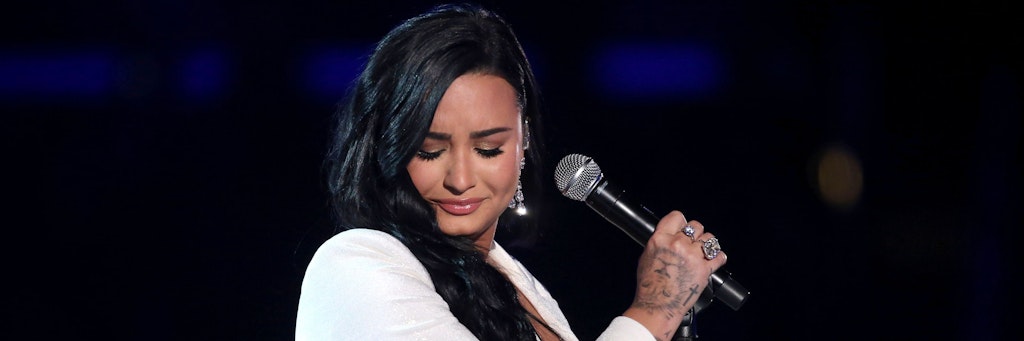 Demi Lovato bei einem emotionalen Auftritt bei den Grammy Awards im Januar 2020. 