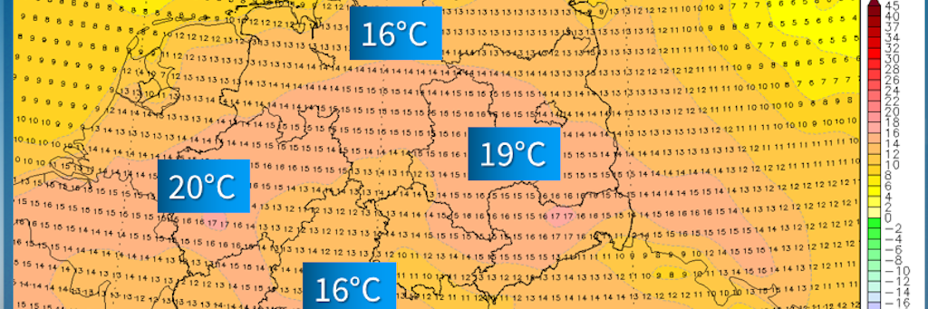 Die Höchstwerte am kommenden Dienstag: Viel zu warm für den Wintermonat Februar, warnt Wetterexperte Dominik Jung.