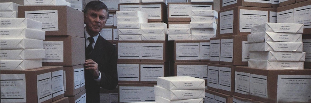 Loriot als Heinrich Lohse im Film „Pappa ante Portas“.