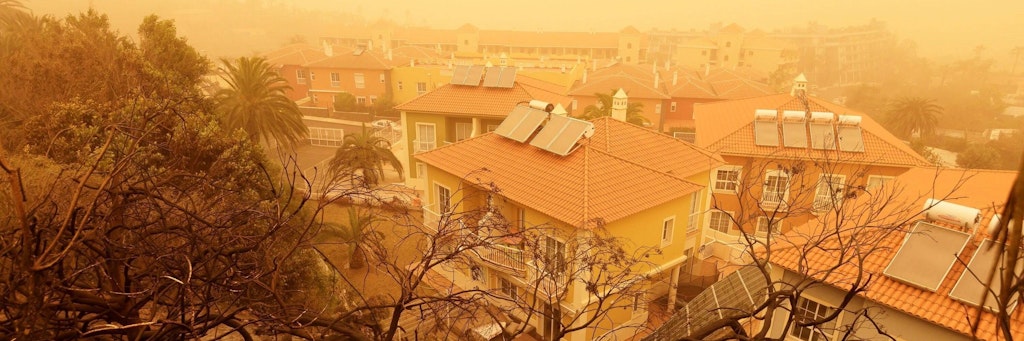 Der Himmel kann sich rot färben - wie hier auf den Kanaren. 