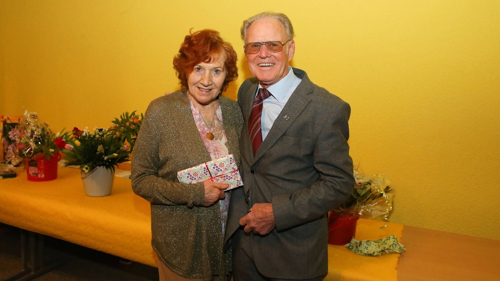 Täve Schur mit Ehefrau Renate, die im vergangenen Jahr starb. Das Foto stammt von 2016. 
