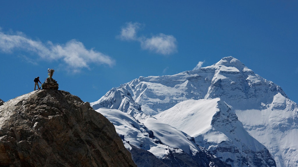 Der Mount Everest im Himalaya.