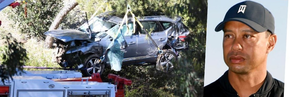 Der Golf-Superstar Tiger Woods hatte einen schweren Autounfall.