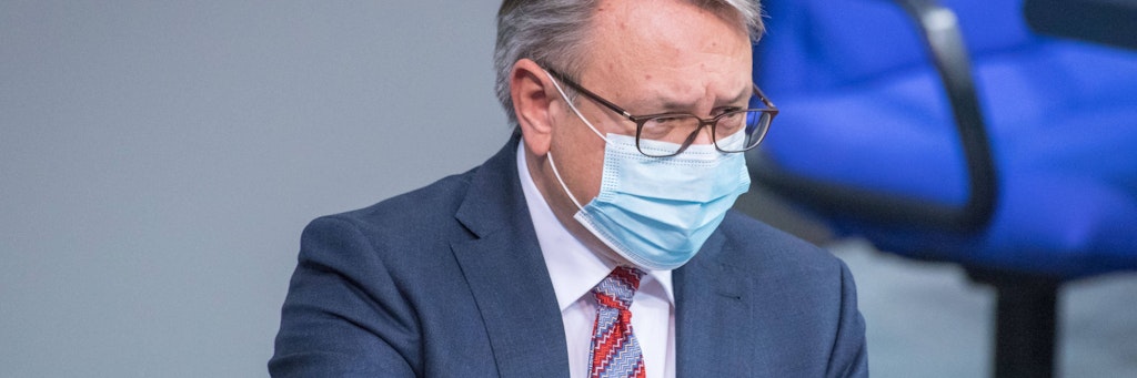 Georg Nüßlein (CSU) im Bundestag. Er soll sich mit Masken-Geschäften bereichert haben. 