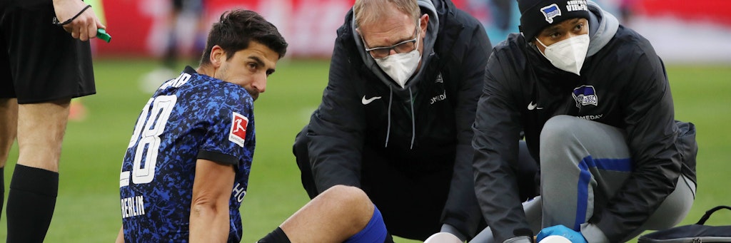 Sami Khedira hat eine Muskelverletzung in der Wade. In Wolfsburg war für ihn nach 51. Minuten Schluss.