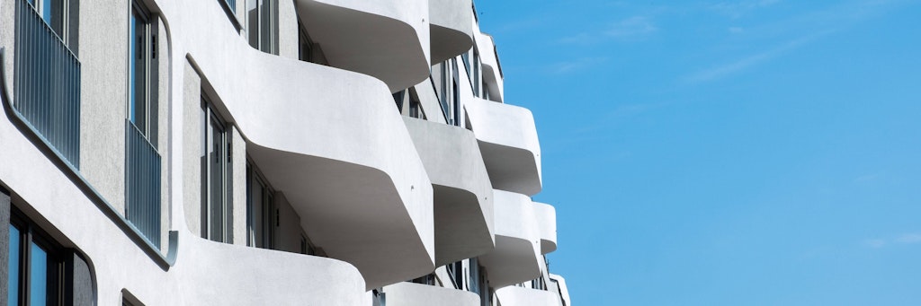 Wohnungsneubau in Berlin. 