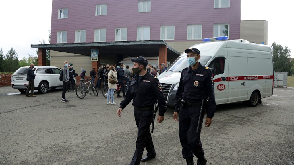 Das Ambulanzkrankenhaus Nr. 1 in Omsk: Auf der Intensivstation wurde der Putin-Gegner Alexej Nawalny behandelt.
