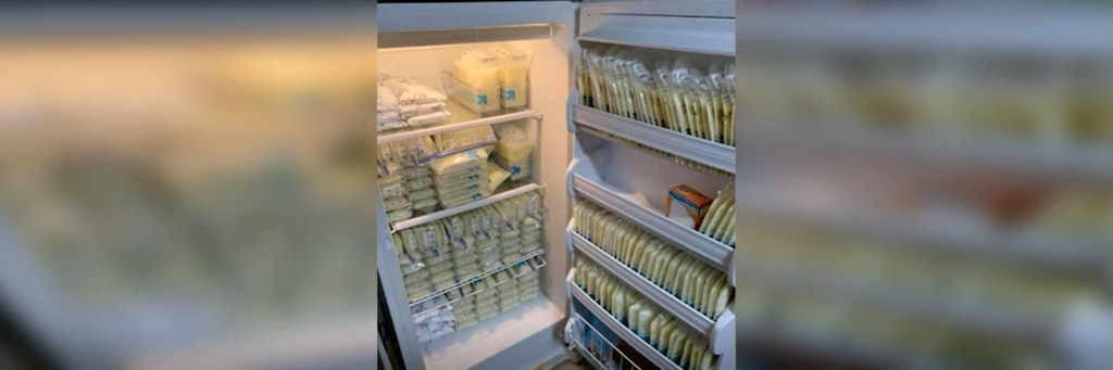 Katy Bannermans Kühlschrank ist voll mit Muttermilch.