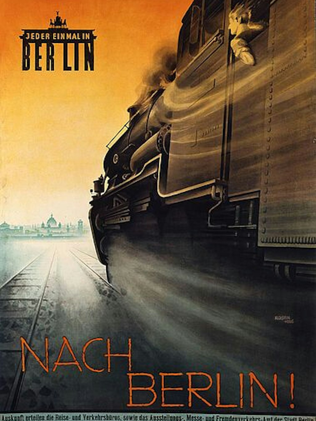 Auch dieses berühmte Plakat der Berlin-Werbung aus dem Jahr 1926 stammt von Fritz Rosen.