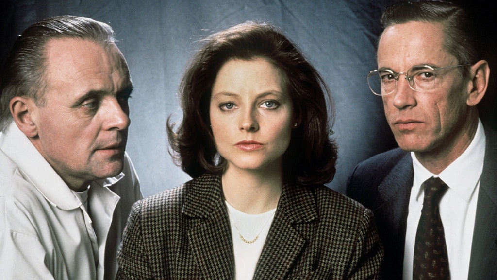 Millionen von Zuschauern gruselten sich bei „Das Schweigen der Lämmer“ mit Anthony Hopkins, Jodie Foster und Scott Glenn (v.l.) in den Hauptrollen.