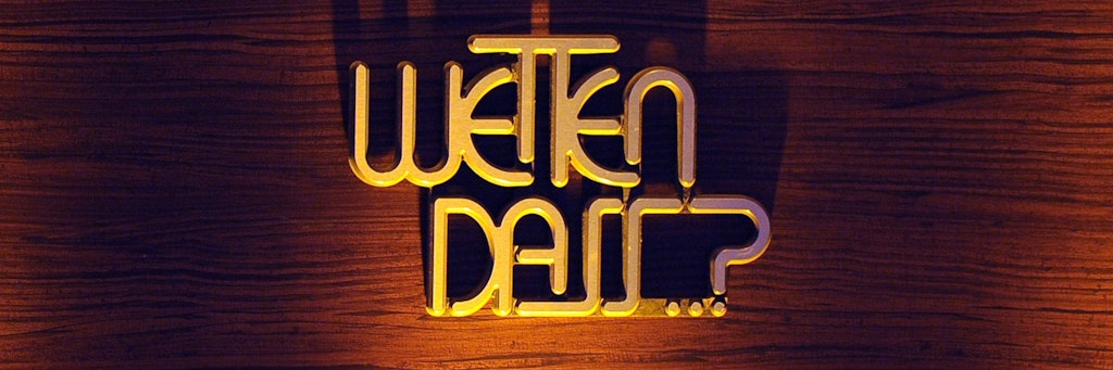 Eine Aufnahme des Logos von „Wetten, dass ..?“ im Dezember 2011. 