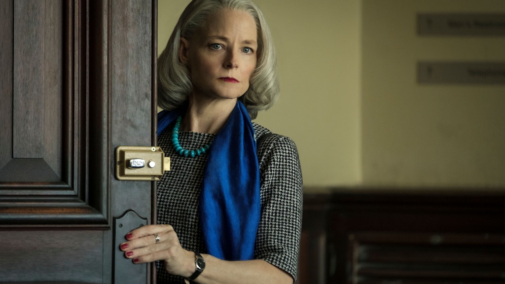 Jodie Foster in einer Szene des Thrillers „The Mauritanian“.