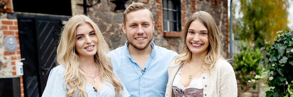 Zur Final-Show kam Patrick mit Antonia (l.) und Julia.