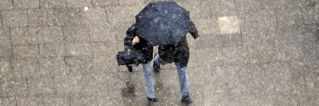 Am kommenden Wochende könnte sogar wieder Schneeregen fallen.