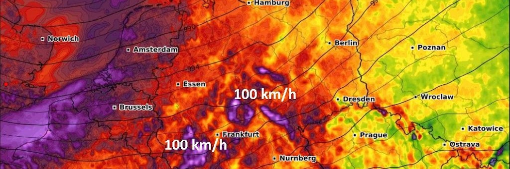 Sturm Klaus kommt. 