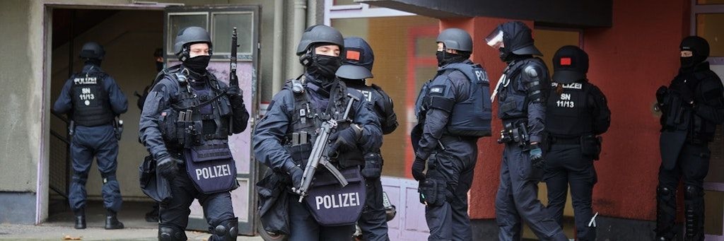 Im November 2020 veranstalteten Polizisten aus Sachsen eine Großrazzia in Berlin