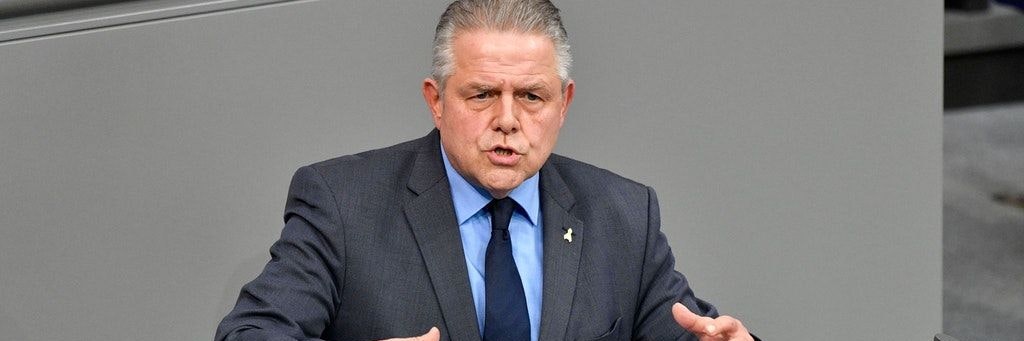Der CDU-Bundestagsabgebordnete Klaus-Peter Willsch bei einer Rede im Deutschen Bundestag.