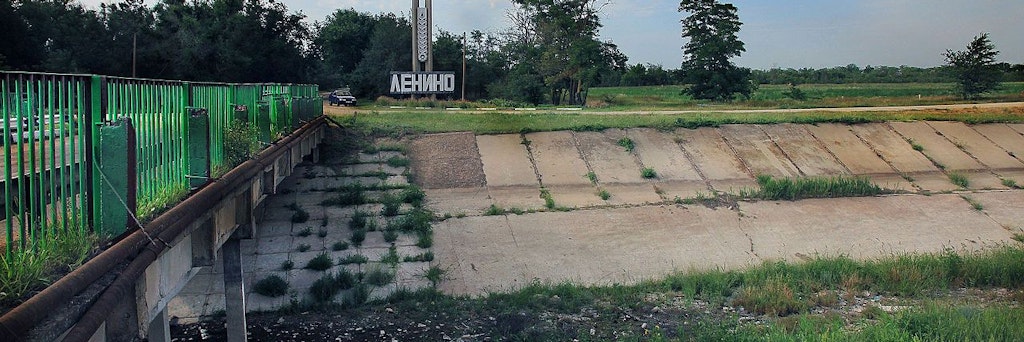 Der Kanal, der Dnipro-Wasser auf die Krim leitete, liegt seit 2014 trocken. Die Ukraine stoppte die Wasserversorgung, nachdem Russland die Halbinsel annektiert hatte.