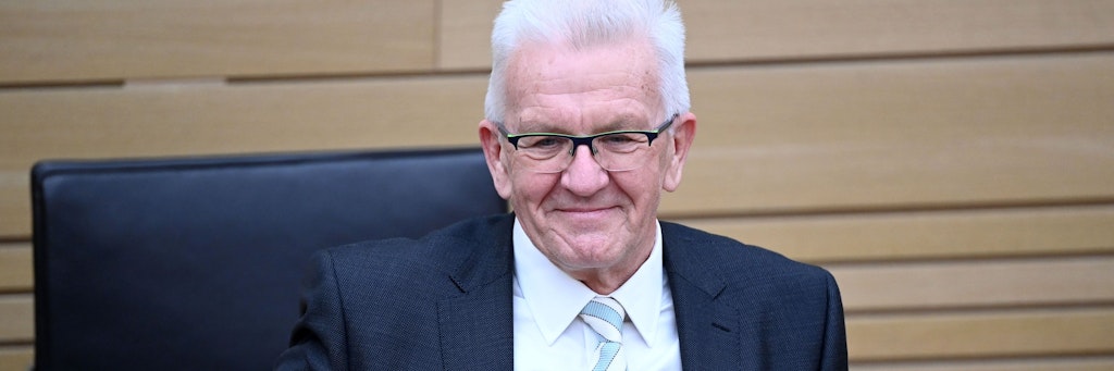 Winfried Kretschmann (Grüne), Ministerpräsident von Baden-Württemberg. 
