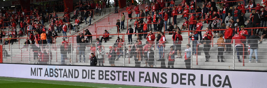 Luftig ging es zu, als zuletzt Fans in die Alte Försterei durften.