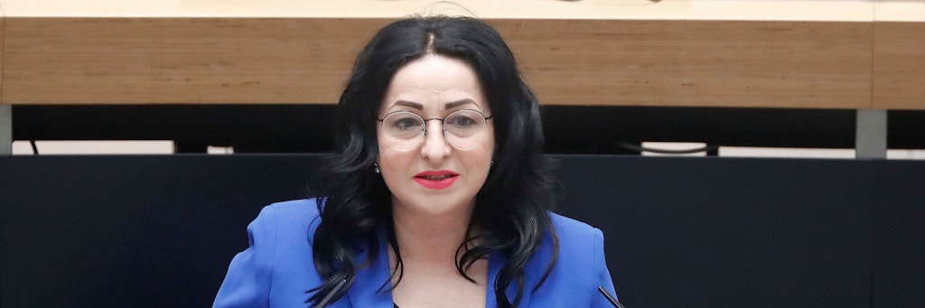 Dilek Kalayci, die Berliner Gesundheitssenatorin.<br>