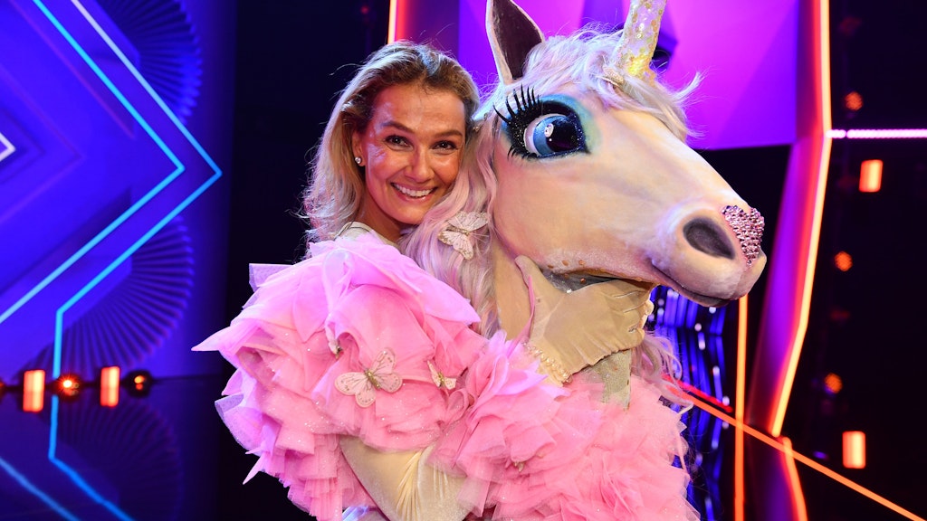 In der letzten Folge von „Masked Singer“ wurde Franziska van Almsick als Einhorn enttarnt.
