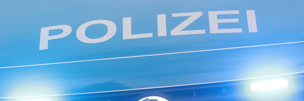 Polizeiauto im Einsatz.